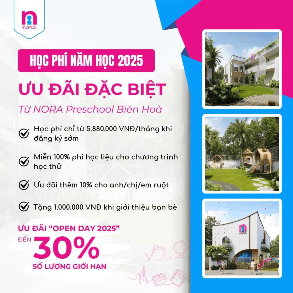 NORA Preschool Biên Hòa - Học phí